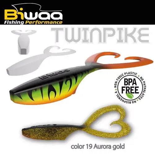 Uitverkoop Biwaa TWINPIKE 6" 15cm 24gr 19 Aurora Gold