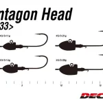 JIG FEJ DECOY SV-33 PENTAGON HEAD 5/0 21gr Nieuw
