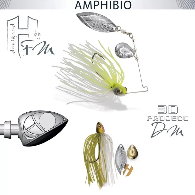 Beste Prijs SPINNERBAIT AMPHIBIO TANDEM 1/4oz 7gr Ayu