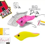 HYBRID S 4.2cm 3.8gr Chartreuse Pink Head Lage Prijs