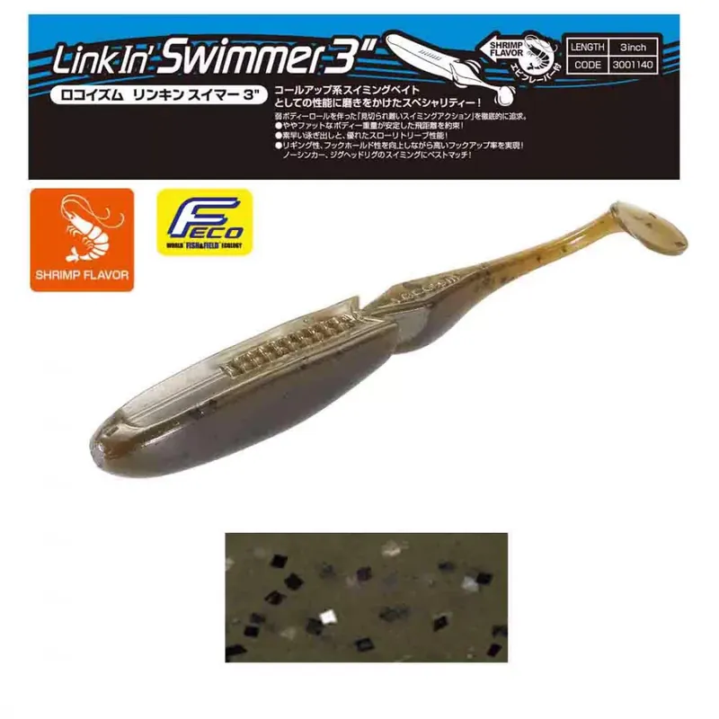 TIEMCO LINKIN SWIMMER 3" 7.6cm Color 160 Lage Prijs