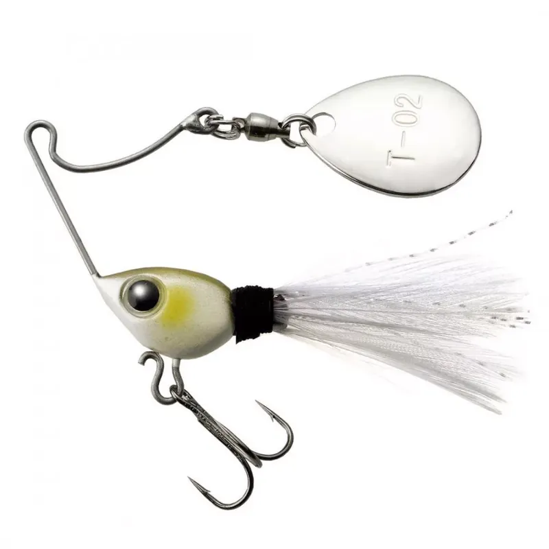 SPINNERBAIT TIEMCO NECROMANCER 6.5gr 45mm 01 Pearl Ayu Dagaanbieding