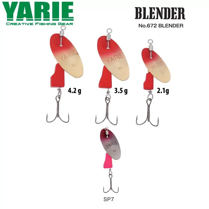 Yarie Jespa KÖRFORGÓ YARIE 672 BLENDER 2.1gr SP7 Pink/Pink Betaalbaar