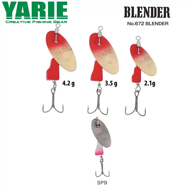 Yarie Jespa KÖRFORGÓ YARIE 672 BLENDER 2.1gr SP9 Silver Pink Bestseller