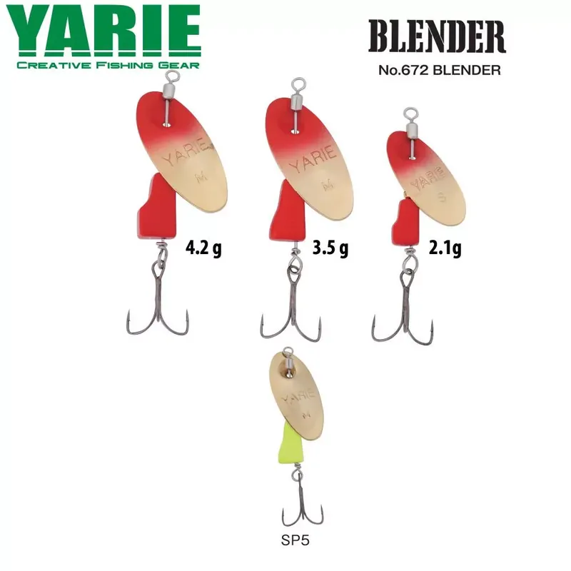Actieprijs Yarie Jespa KÖRFORGÓ YARIE 672 BLENDER 3.5gr SP5 Gold/Lemon