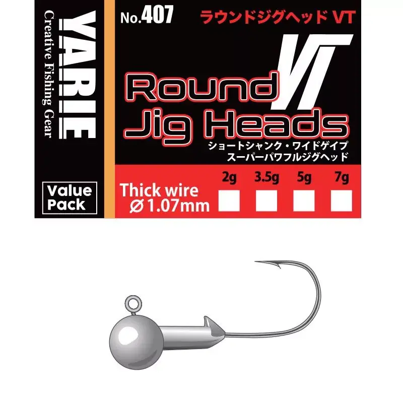 Aanbieding Yarie Jespa JIG FEJ YARIE 407 ROUND VT THICK WIRE 3/0 2.0gr