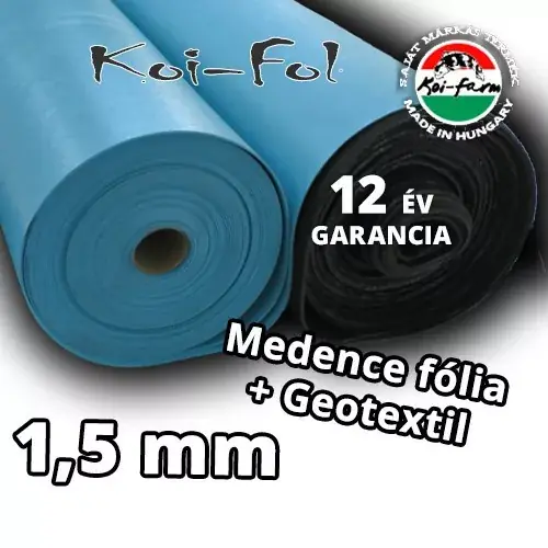 Koop Online koi fol lágy pvc tófólia kék 1 5 mm geotextilia ár m2