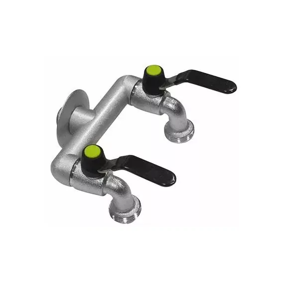 Aanbieding Colortap Aquajet kerti csap DUO dupla 1/2”- 3/4” x 3/4”