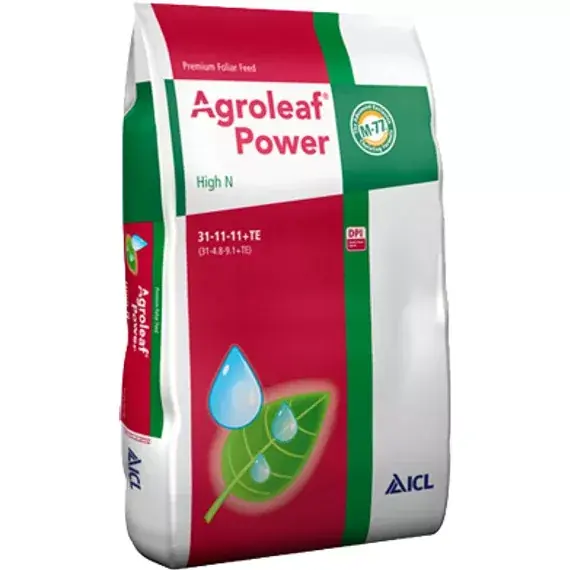 Agroleaf Power High N lombtrágya 31-11-11+TE 15kg 66ks/pal. Seizoensaanbieding