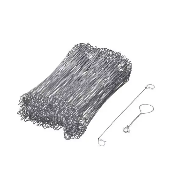 16cm hosszúságú horganyzott hurkos drótok, 16 cm x 1mm Meest Verkocht