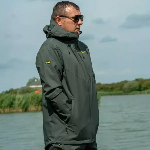 Aanbieding RIDGEMONKEY APEAREL THERMAPRO WATERPROOF SHELL COAT GREEN XX
