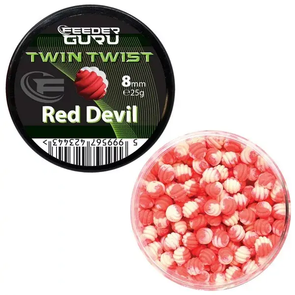 Bestel Nu TIMÁR MIX FEEDER GURU TWIN TWIST RED DEVIL 8 MM 25 G
