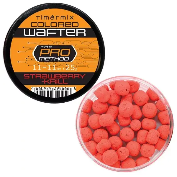 Bestseller TIMÁR MIX COLORED WAFTER 11-11 MM STRAWBERRY-KRILL 25 G