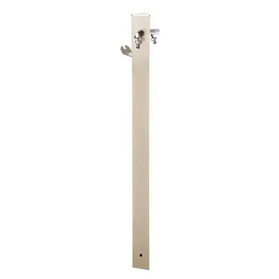 Colortap Kerti kút TRIANGLE 400 - Fehér színű, 2 db csappal, Rechtstreeks Van De Fabrikant