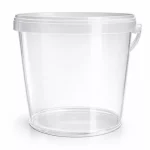 3 literes vödör tetővel és füllel - víztiszta Op = Op