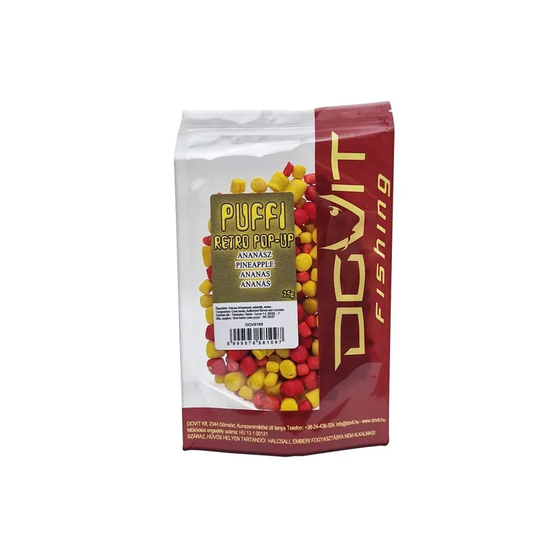 Actieprijs Dovit PUFFI - RETRO POP-UP 25 g - ananász