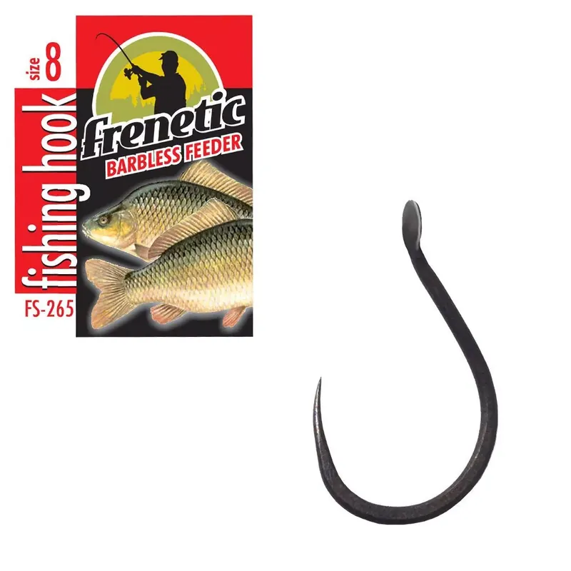 Must-Have Frenetic FS270 fekete szakállmentes barbless lapkás feeder h