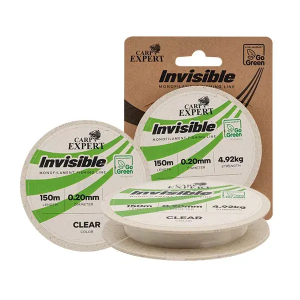 CARP EXPERT INVISIBLE ZSINÓR 150M 0.28MM GO GREEN Betrouwbaar