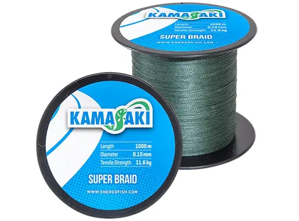KAMASAKI SUPER BRAID 1000M 0,15MM Laatste Kans