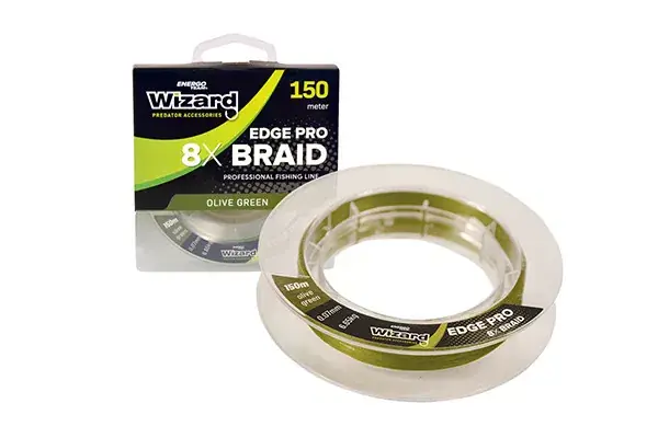 Beperkt Aanbod WIZARD EDGE PRO0.10MM OLIVE GREEN 8X BRAID 150M 9,25KG