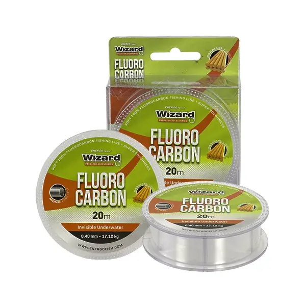 Weekendaanbieding WIZARD FLUOROCARBON 0,3 20M 12,28 TRANSPARENT
