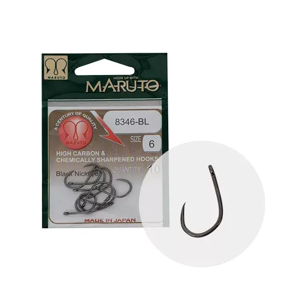 Premium MARUTO HOROG 8346BL T.D.E.10° BARBLESS HC FORGED BLACK NICKE