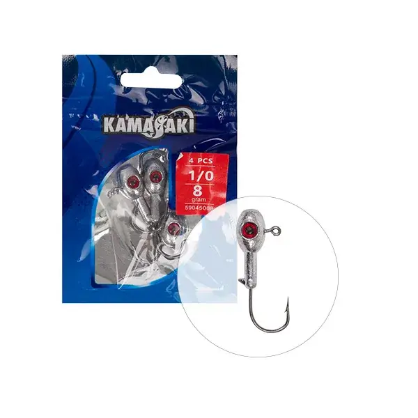 Weekendaanbieding KAMASAKI RED SHOT JIG FEJ 10G 2/0 4DB/CSOMAG