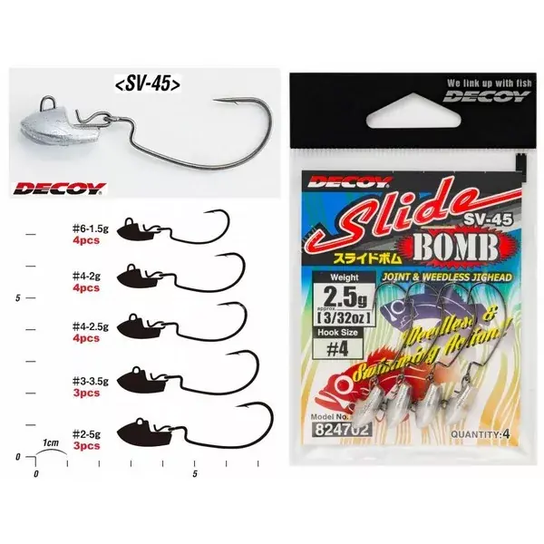 Aanbieding DECOY SV-45H SLIDE BOMB HEAVY 1-7G TIN