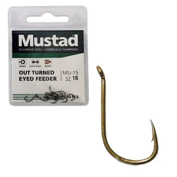 Actieprijs MUSTAD ULTRA NP OUT TURNED EYED FEEDER 10 10DB/CSOMAG